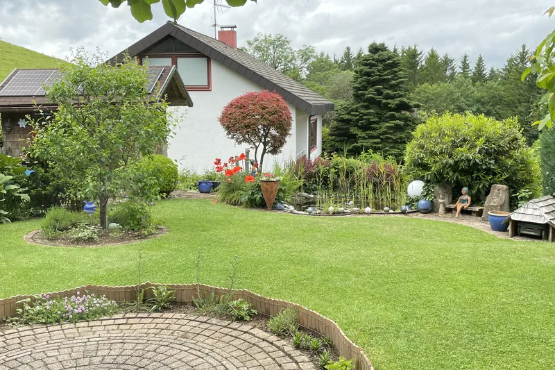 Garden with path and terrace