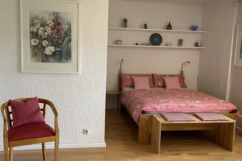 Sleeping area with armchair