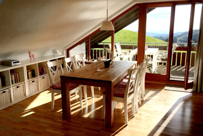 Wohnzimmer mit Panoramablick