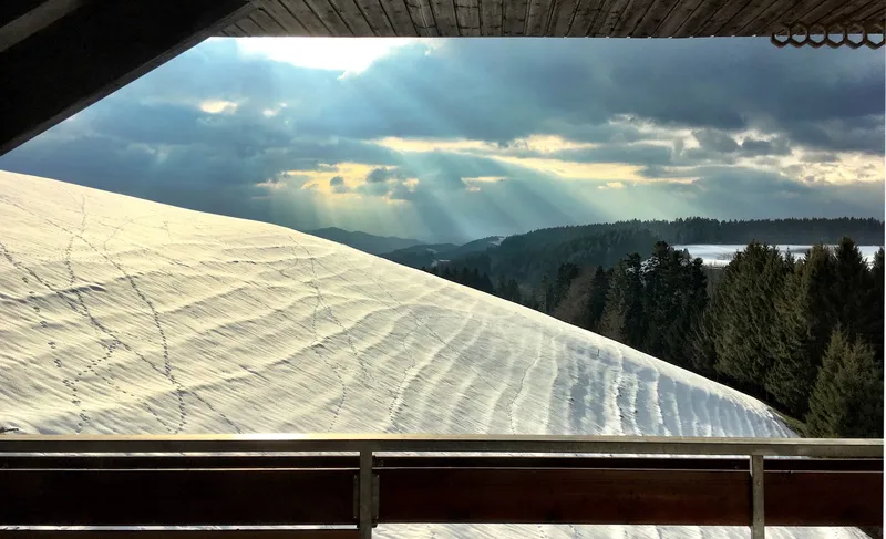 Aussicht vom Balkon